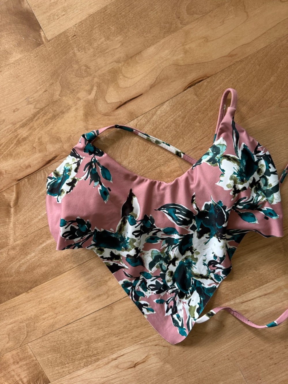 Splendid Mills Watercolor Bikini Swimsuit Top - SP10148 - Small - Picture 3 of 9
